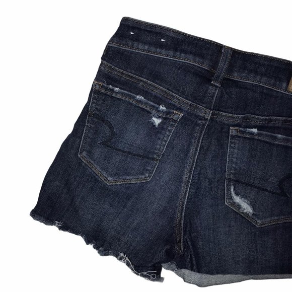 American Eagle Hi-Rise Shortie Mom Grunge Shorts 4 - Picture 8 of 9